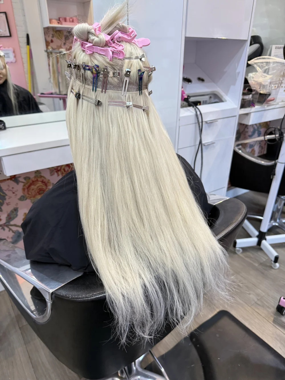 Beaded Weft Hair Extensions in Boston