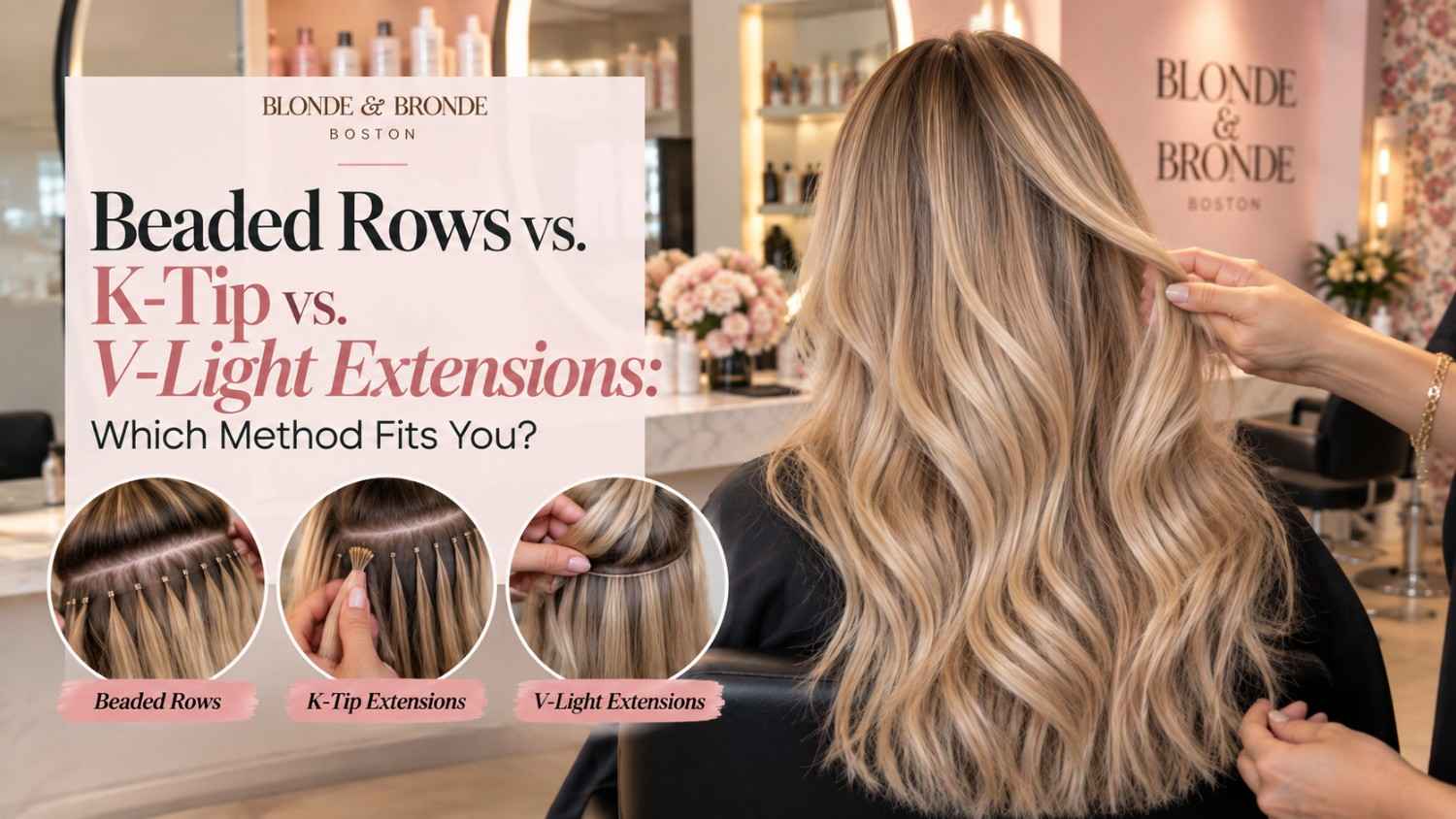 Beaded Rows vs. K-Tip vs. V-Light Extensions